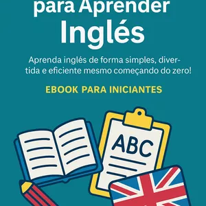Imagem de capa para o Ebook Aprenda Inglês do Zero: Guia Prático para Iniciantes