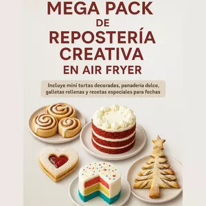 Imagen de portada para Curso online MEGA PACK DE REPOSTERÍA CREATIVA EN AIR FRYER