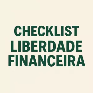 Imagem de capa para o Ebook Checklist da Liberdade Financeira