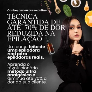 Imagem de capa para o Curso online MÉTODO ULTRA ANALGÉSICO - ATÉ 70% MENOS DOR NA EPILAÇÃO COM CERA
