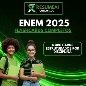 Imagem de capa para o Curso online ResumeAi - Flashcards Completos - ENEM 2025