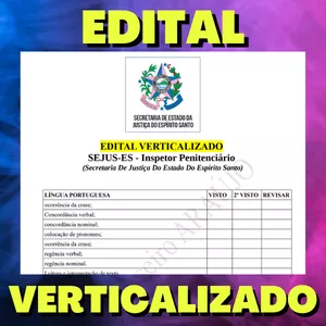 Imagem de capa para o Ebook POLÍCIA PENAL ESPIRITO SANTO - 2023 - SEJUS-ES - Inspetor Penitenciário - Edital Verticalizado + ORDEM DE PRIORIDADE DOS ASSUNTOS E DISCIPLINAS - ppes