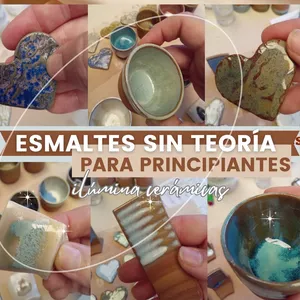 Imagen de portada para Curso online Esmaltes cerámicos Sin teoría para principiantes!