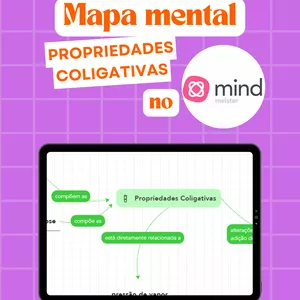 Imagem de capa para o Ebook Mapa mental - Propriedades Coligativas (leia a descrição)