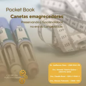 Imagem de capa para o Ebook Canetas emagrecedoras: Preservando a funcionalidade na era da Longevidade.