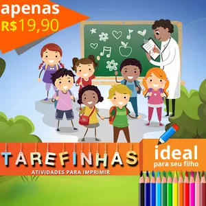 Imagem de capa para o Ebook TAREFINHAS - Atividades Infantis Para Imprimir