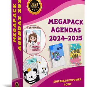 Imagen de portada para Curso online MEGAPACK DISEÑOS AGENDAS 2024-2025 NUEVO