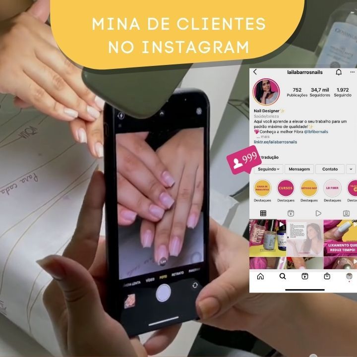 Imagem de Mina de Clientes no Instagram criado por Laila na hotmart