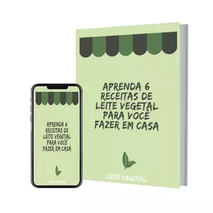 Imagem de capa para o Ebook Ebook Leite Vegetal - @antoniodicasfit