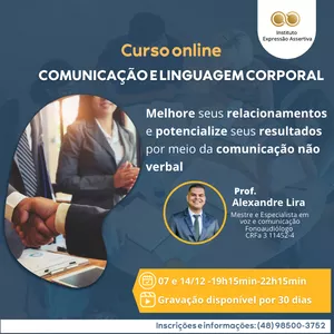Imagem de capa para o Curso online Comunicação e linguagem corporal 