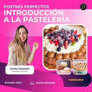 Imagen de portada para Curso online Postres Perfectos: Introducción a la Pastelería