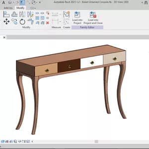 Cover image for Online course 3D HQ Revit family - Koket Untamed Console