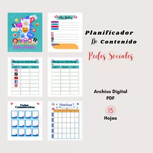 Imagen de portada para Ebook Planificador de Contenido de Redes Sociales (Archivo PDF)
