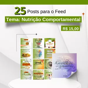 Imagem de capa para o Ebook Posts - Nutrição Comportamental