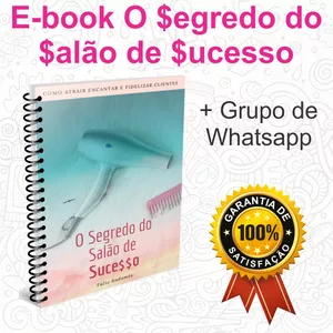 Imagem de capa para o Ebook E-BOOK O SEGREDO DO SALÃO DE SUCESSO