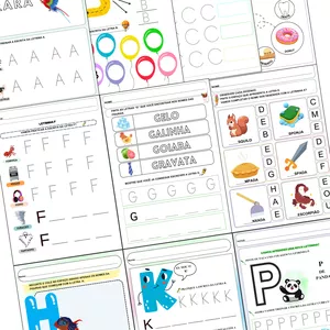 Imagem de capa para o Ebook Aprendendo o Alfabeto - Apostila de atividades 