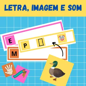 Imagem de capa para o Ebook Letra, imagem e som