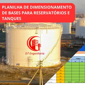 Imagem de capa para o Curso online Planilha de Dimensionamento de Bases para Reservatórios e Tanques