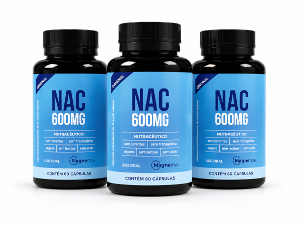 Kit 3 NAC 600mg 60 Cápsulas