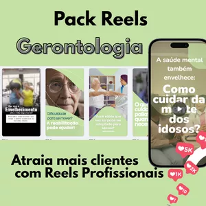 Imagem de capa para o Curso online Pack Reels Gerontologia