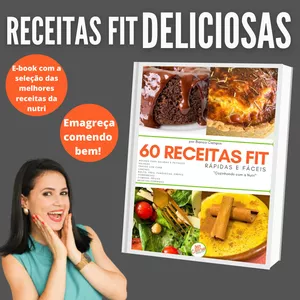 Imagem de capa para o Ebook 60 RECEITAS FIT - RÁPIDAS E FÁCEIS
