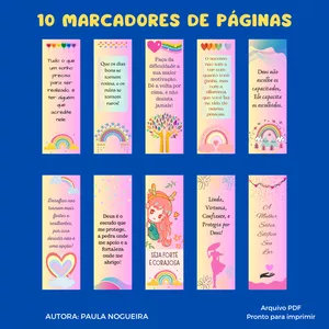 Imagem de capa para o Ebook 10 MARCADORES DE PÁGINAS, TEMA: ARCO-ÍRIS