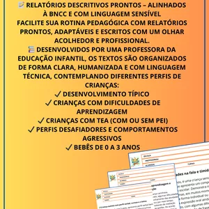 Imagem de capa para o Ebook RELATORIO DE EDUCAÇÃO INFANTIL
