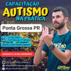 Imagem de capa para o Evento presencial CAPACITAÇÃO AUTISMO NA PRÁTICA em Ponta Grossa PR