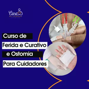 Imagem de capa para o Curso online Curso de Feridas, Curativos e Ostomia  Para Cuidadores