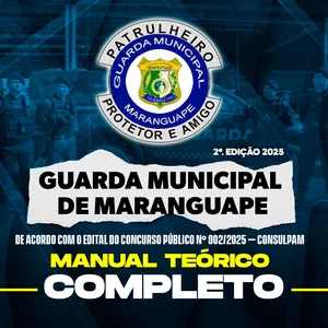 Imagem de capa para o Ebook GUARDA MUNICIPAL DE MARANGUAPE 2025 – MANUAL TEÓRICO COMPLETO 