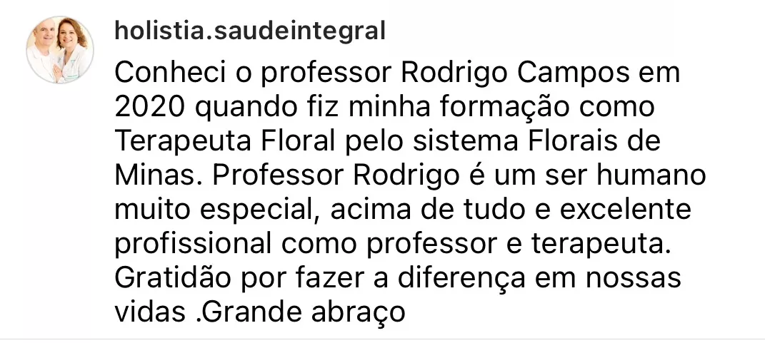 Depoimento de aluna da formação