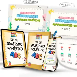 Imagem de capa para o Ebook  [Kit Atividades Grafismo Fonético] Kit Atividades Grafismo Fonético 