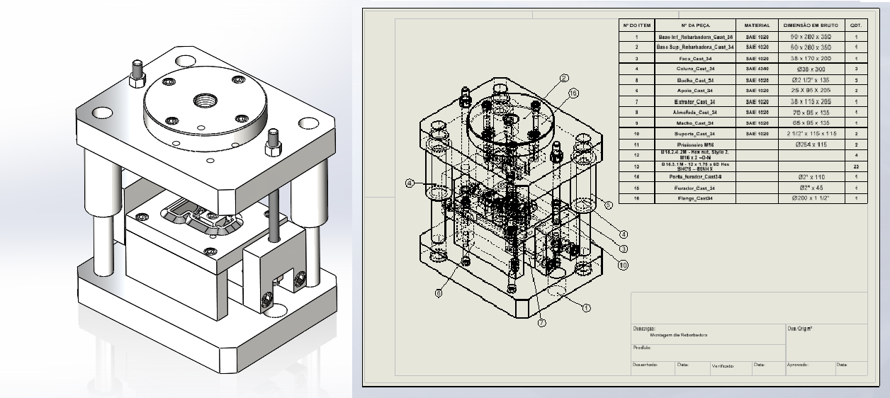 Solidworks na prática: Curso produto forjado e ferramental