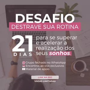 Imagem de capa para o Curso online Desafio Destrave sua Rotina