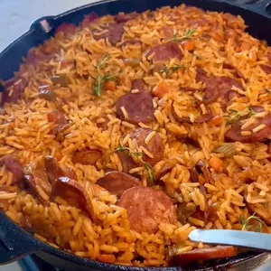 Imagem de capa para o Curso online Arroz de linguiça calabresa na cerveja preta