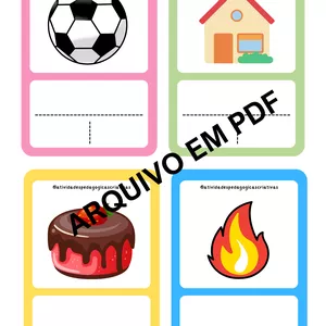 Imagem de capa para o Ebook FICHAS - DIVISÃO SILÁBICA