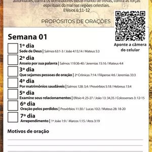Imagem de capa para o Ebook Plano de Oração de 4 Semanas - Este Plano é com base no Quarto de Guerra, ele vai dentro do nosso curso do Warroom de Oração.