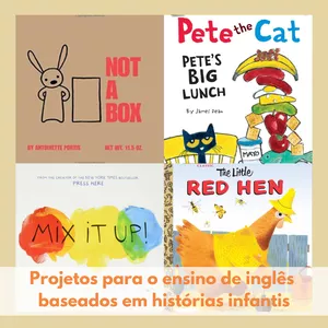 Imagem de capa para o Ebook Projetos para o ensino de inglês baseados em histórias infantis