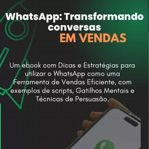 Imagem de capa para o Ebook transfome seu WhatsApp em uma máquina de vendas