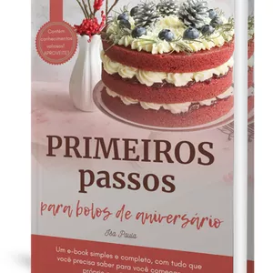 Imagem de capa para o Ebook PRIMEIROS PASSOS PARA BOLOS DE ANIVERSÁRIO