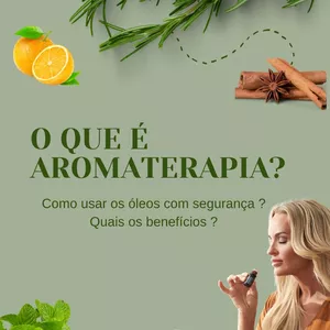 Imagem de capa para o Ebook "O que é Aromaterapia" - Quais seus benefícios e como utilizar.