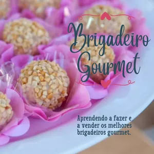 Imagem de capa para o Ebook Receitas Fáceis de Brigadeiro Gourmet 