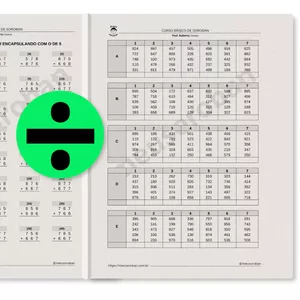 Imagem de capa para o Ebook Meu Soroban - Caderno 04 - Divisão