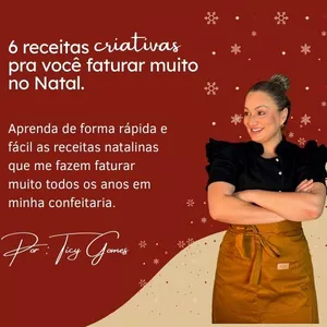 Imagem de capa para o Ebook 6 Receitas criativas pra você faturar muito no Natal