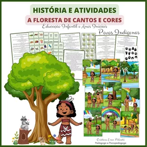 Imagem de capa para o Curso online História e Atividades: A Floresta de Cantos e Cores - Povos Indígenas