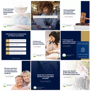 Imagem de capa para o Curso online Canva Pack Direito Previdenciário