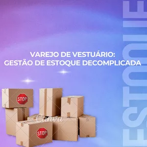 Imagem de capa para o Ebook Varejo de Vestuário: Gestão de estoque descomplicada 