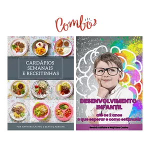 Imagem de capa para o Ebook Cardápios semanais para bebês em introdução alimentar (6 a 8 meses) + Desenvolvimento infantil 