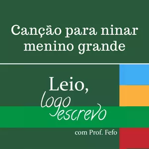 Imagem de capa para o Ebook Canção para ninar menino grande (material de estudos)