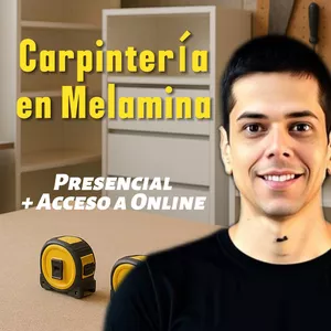 Imagen de portada para Evento presencial Curso Presencial de Carpintería en Melamina + Acceso Online